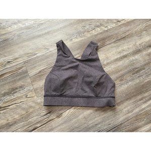 Lululemon Fast Free Bra (Nulux) Size 6 Disperse Dusky Lavender Black